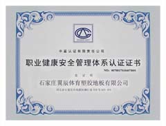 PVC塑膠地板-職業健康安全管理體系認證