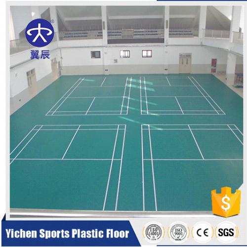 云南昆明羽毛球館PVC運動地板，羽毛球場PVC塑膠地板